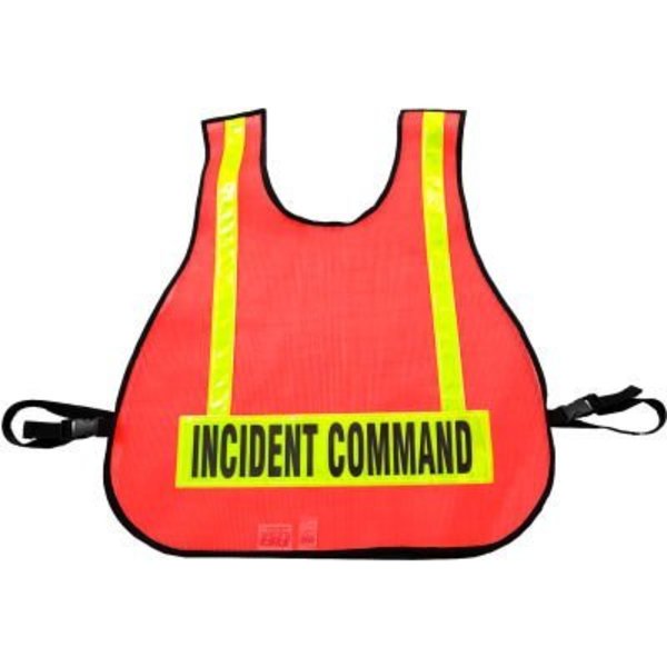 R & B Fabrications R&B Fabrications Incident Command Safety Vest, Safety Orange 003L-OR-IC